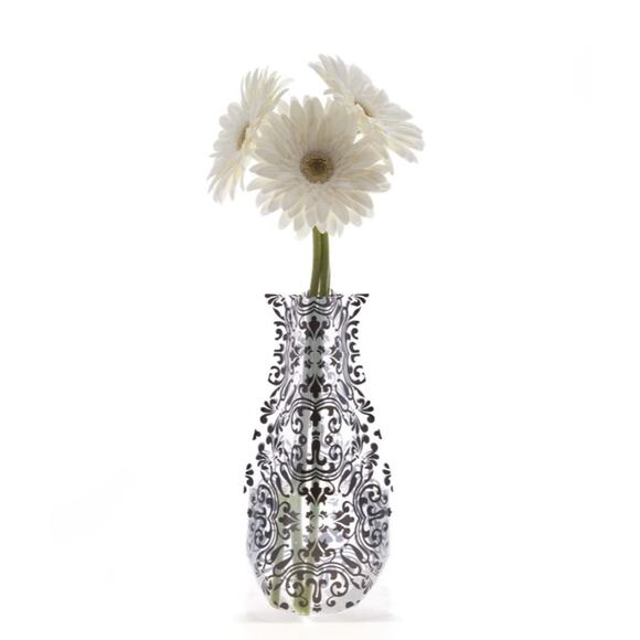 Modgy Chi Chi Black Expandable Vase NIP - Picture 1 of 8